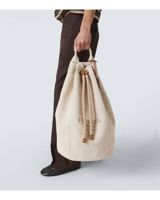 Secchiello di Prada in Natural da Uomo