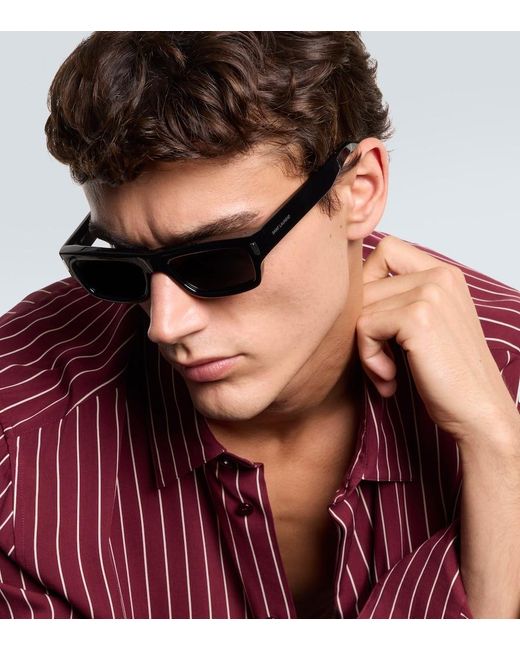 Saint Laurent Black Sl 837 Rectangular Sunglasses for men