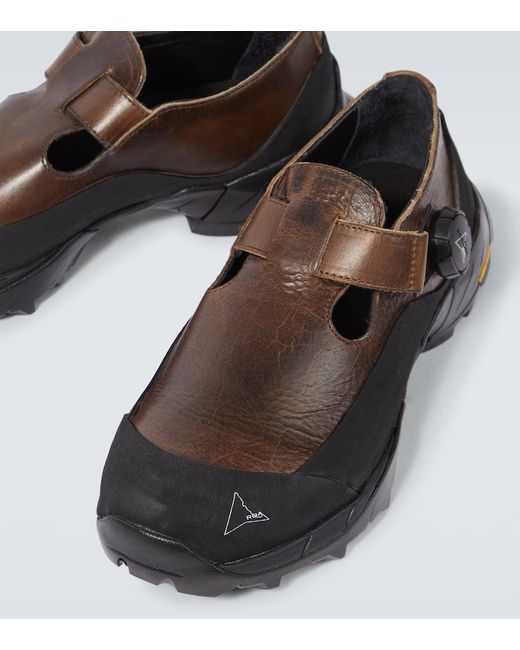 Zapatillas Mary Jane de piel Roa de hombre de color Black