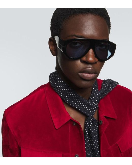 Tom Ford Blue Bronson Aviator Sunglasses for men