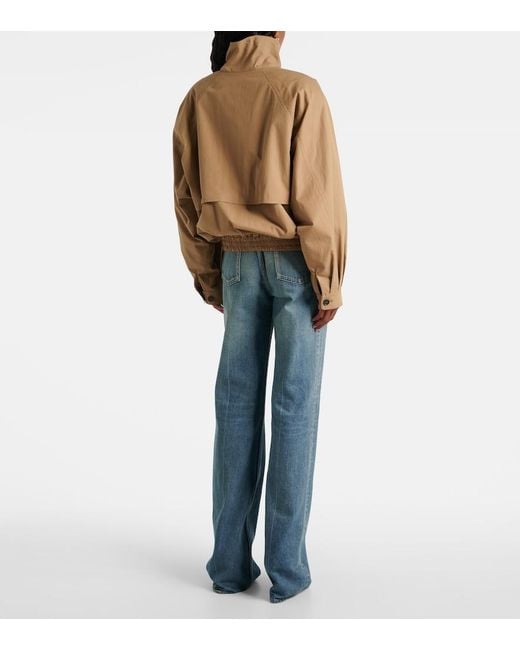 Saint Laurent Brown Cotton Canvas Jacket