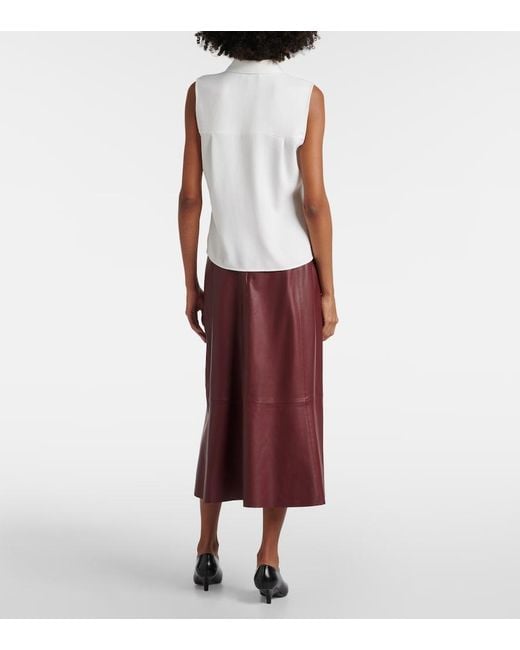 Vince White Crepe Vest