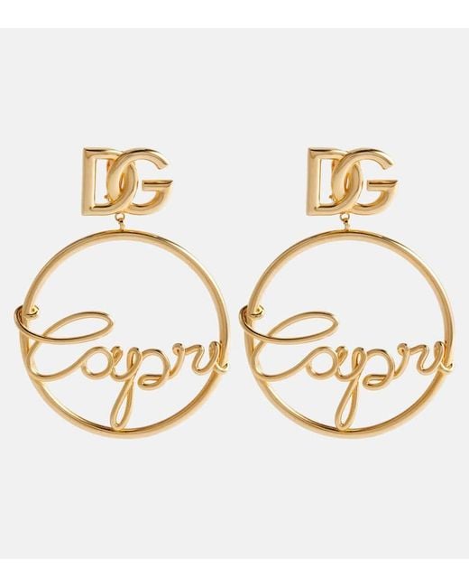 Dolce & Gabbana Metallic Clip-Ohrringe DG Capri