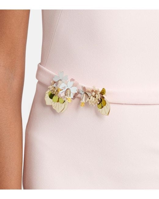 Safiyaa Pink Verzierte Robe Kristena