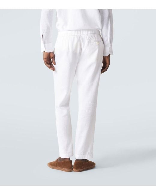 Frescobol Carioca Chinohose Oscar Aus Leinen Und Baumwolle in White für Herren