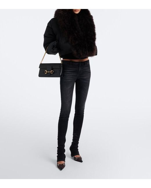 Gucci Black Low-Rise Skinny Jeans