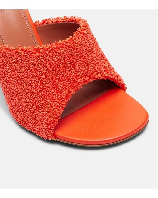 AMINA MUADDI Red Taylor 90 Mules
