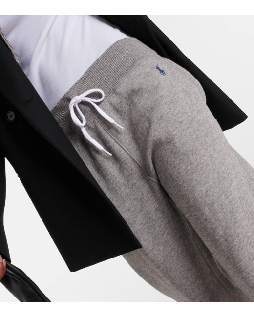 Polo Ralph Lauren Gray Cotton-blend Jersey Sweatpants
