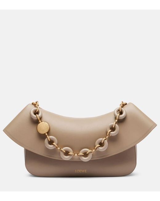 Loewe Natural Ola Medium Leather Shoulder Bag