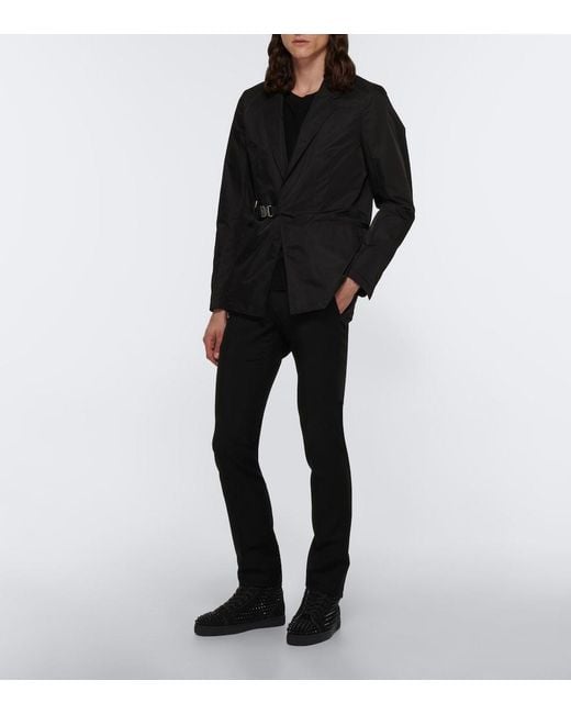 Christian Louboutin Black Louis Orlato Suede High-Top Sneakers for men