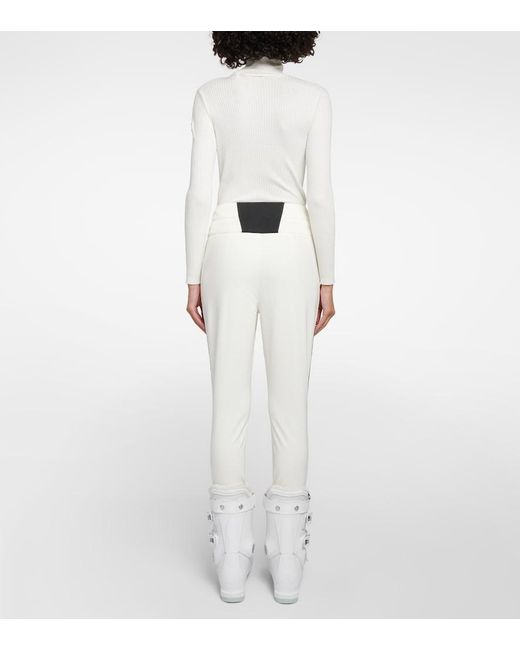 Perfect Moment White Aurora High-Rise Soft Shell Ski Pants