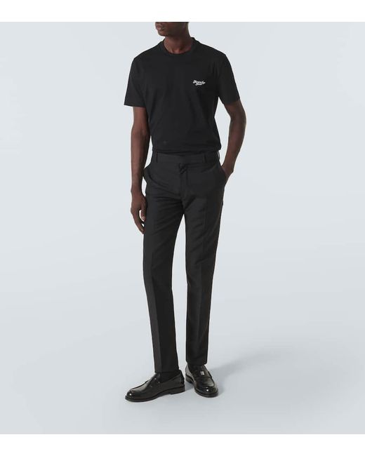 Camiseta de jersey de algodon con logo Givenchy de hombre de color Black