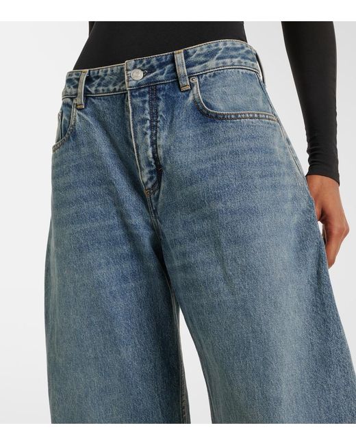 Alaïa Blue Barrel-Leg Jeans