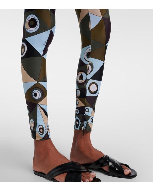Emilio Pucci Black Occhi Leggings