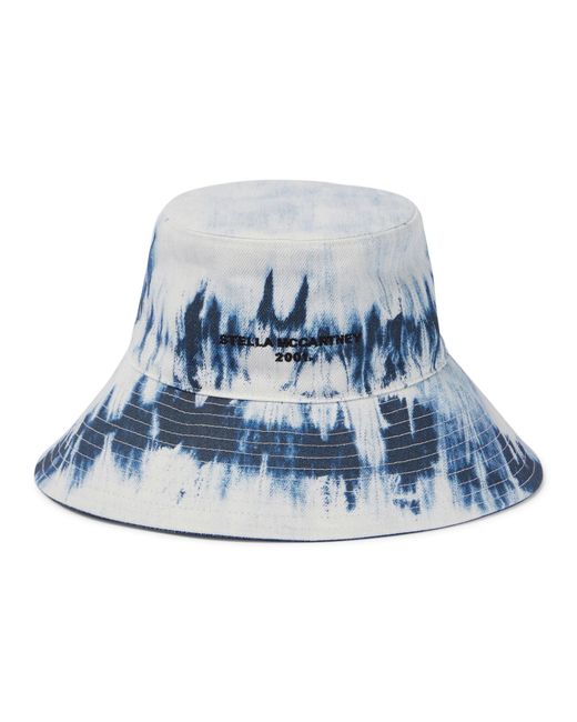 Stella McCartney Blue Tie-dye Denim Bucket Hat