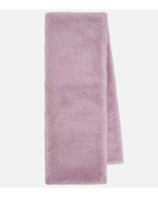 Max Mara Purple Full Teddy Scarf