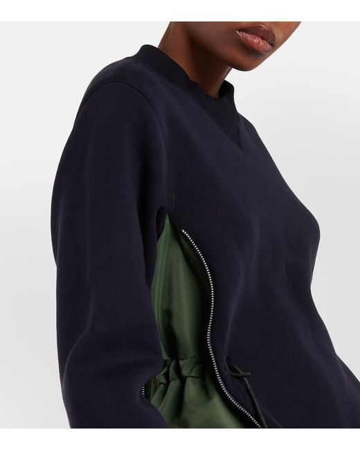 Sacai Blue Cotton Minidress
