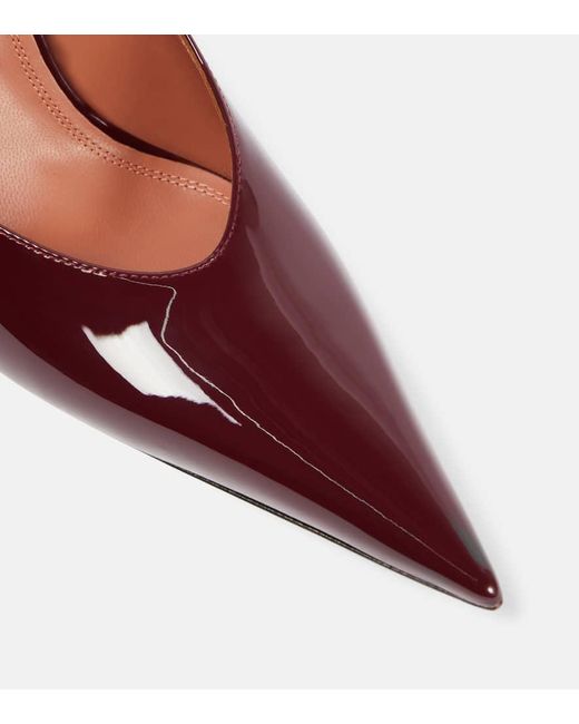 Mules Anok 90 En Cuir Verni AMINA MUADDI en coloris Brown