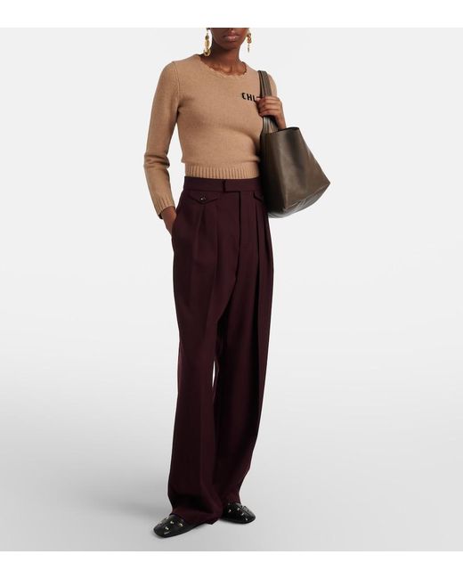 Borsa Spin Medium di Chloé in Brown