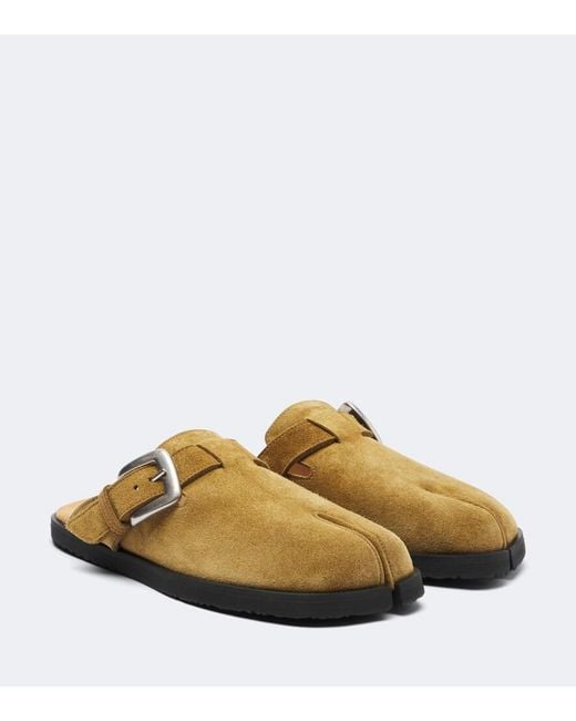 Maison Margiela Yellow Tabi Daily Suede Mules