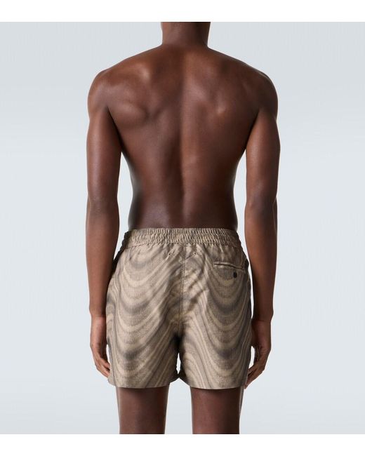 Frescobol Carioca Green Rio Printed Swim Trunks for men