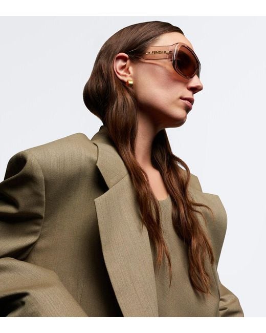 Fendi Pink Screen Shield Sunglasses