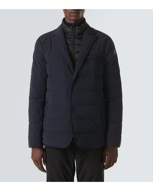 Fusalp Blue Alban Down-Paneled Blazer for men