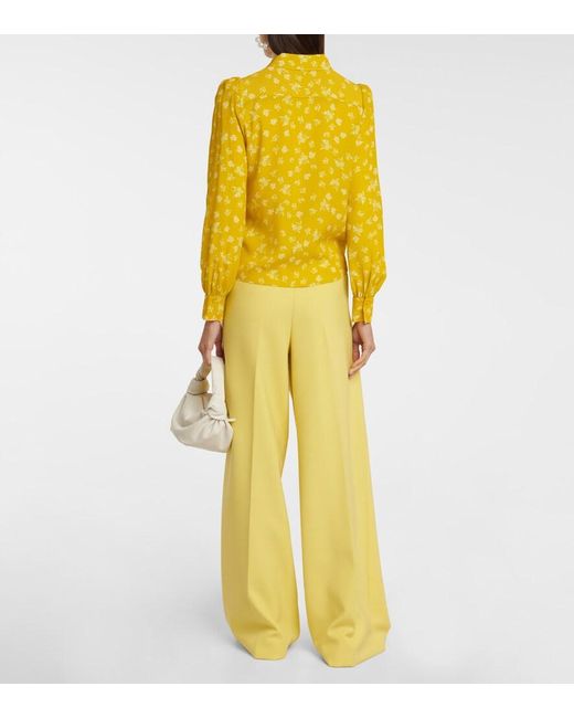 Dorothee Schumacher Yellow Eccentric Floral Blouse