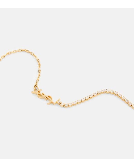 Saint Laurent Metallic Verziertes Armband Cassandre