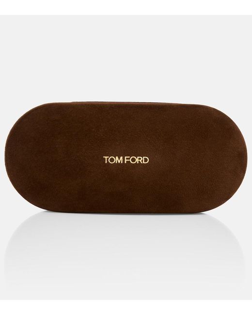 Tom Ford Purple Troy Aviator Sunglasses