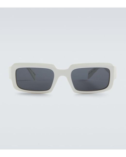 Prada Eckige Sonnenbrille in Blue für Herren