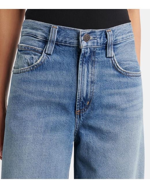 Agolde Blue Lantern Barrel-Leg Jeans
