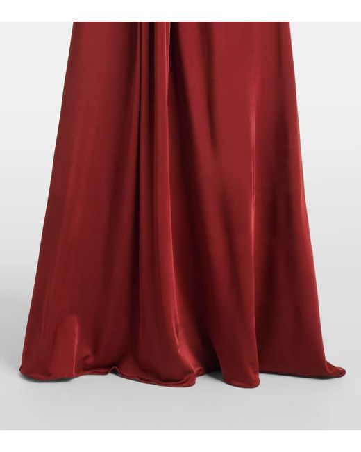 The New Arrivals Ilkyaz Ozel Red Jersey Gown