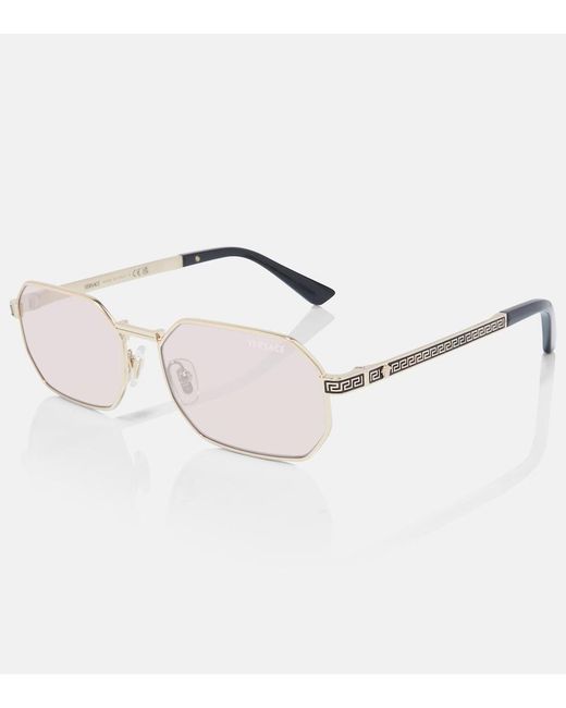 Versace Multicolor Rectangular Sunglasses