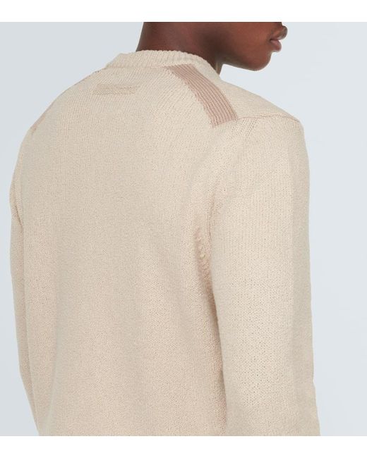 Jersey de algodon texturizado Zegna de hombre de color Natural