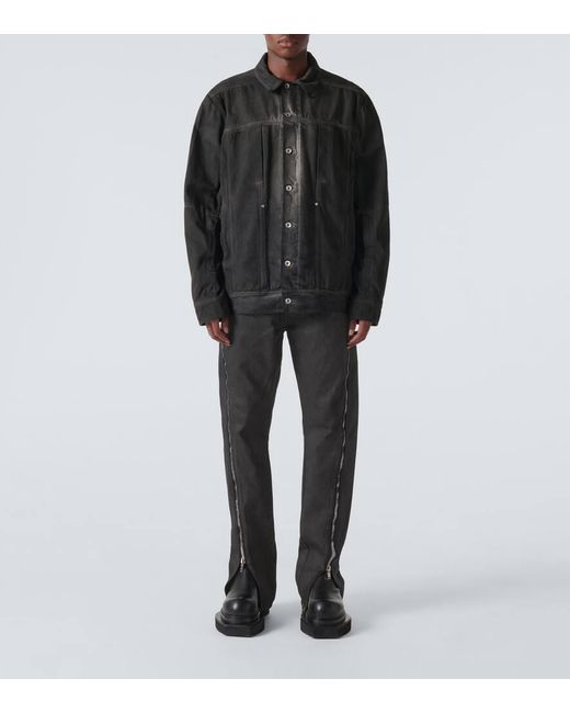 Rick Owens High-Rise Bootcut Jeans Bolan Banana in Gray für Herren