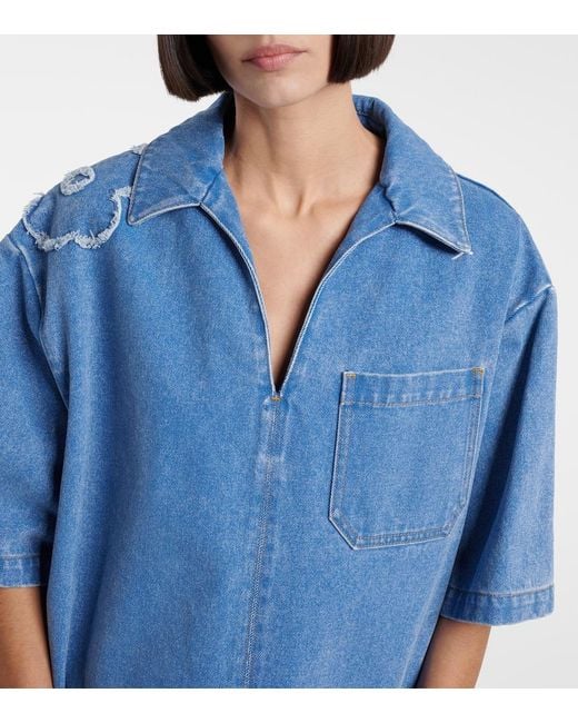 Marni Blue Denim Dress