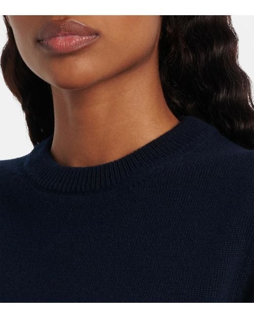 Thom Browne Blue 4-Bar Knitted Virgin Wool Sweater
