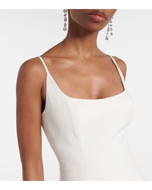 Staud White Bridal Maxikleid Joy Aus Einem Baumwollgemisch