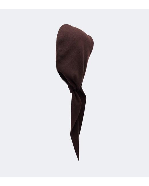 Nour Hammour White Niale Cashmere Hood
