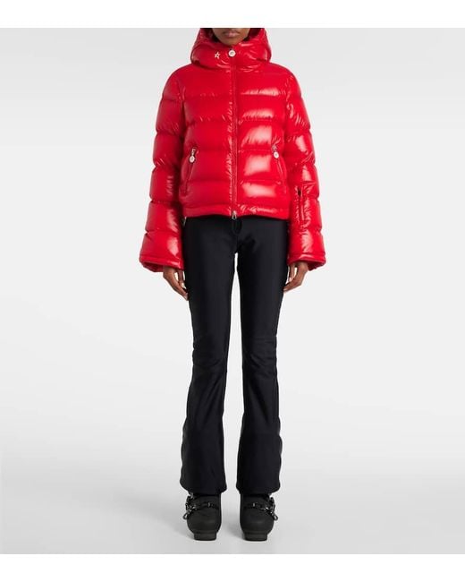 Perfect Moment Red Polar Flare Down Ski Jacket