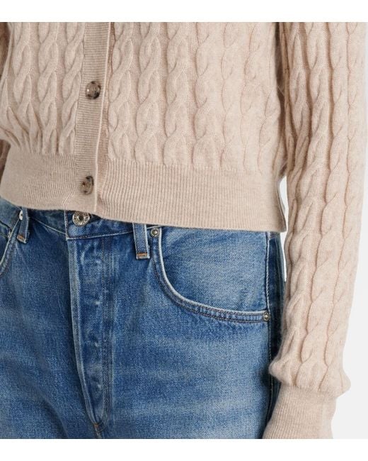 Jardin Des Orangers Natural Wool And Cashmere Cardigan