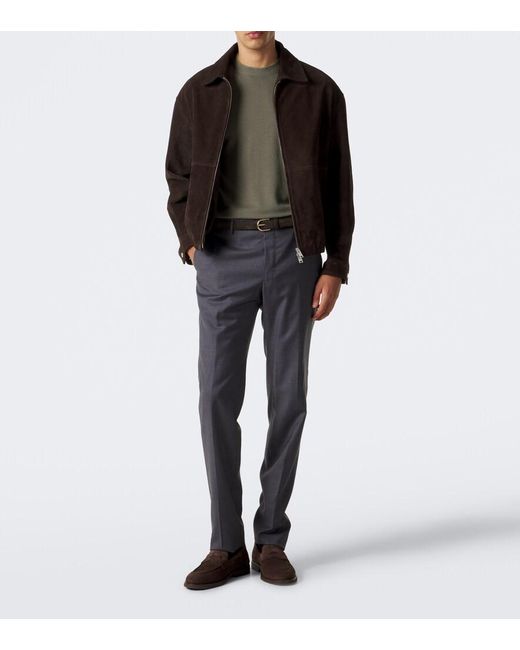 Canali Green Wool Sweater for men