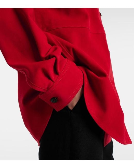 Totême  Red Suede Overshirt