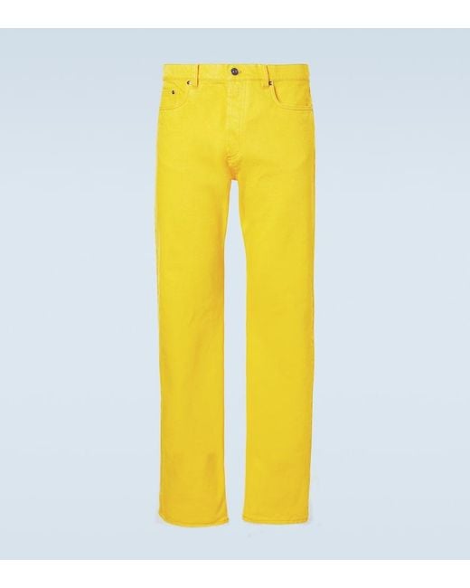 Jeans Regular di Versace in Yellow da Uomo