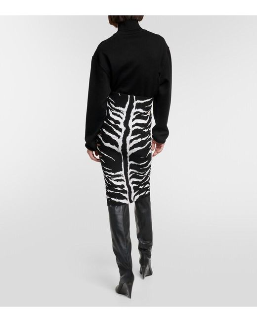 Alaïa Black Midi Skirts