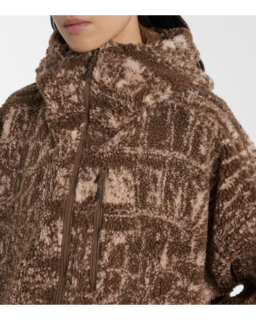 Adidas By Stella McCartney Brown Fleece Jacket