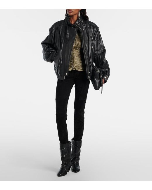 Isabel Marant Black Dalby 55 Leather Ankle Boots