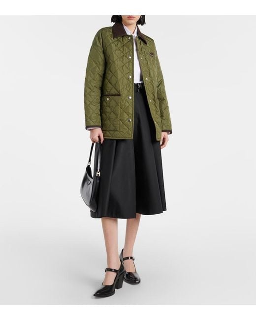 Prada Green Light Re-Nylon Quilted Jacket