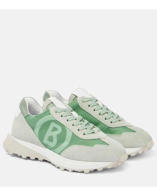 Bogner Green Charlotte 5 Leather Sneakers